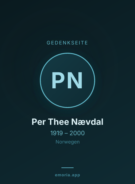 Gedenkportrait von Per Thee Nævdal