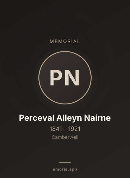 Memorial portrait of Perceval Alleyn Nairne