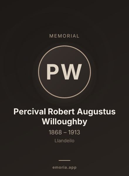 Memorial portrait of Percival Robert Augustus Willoughby