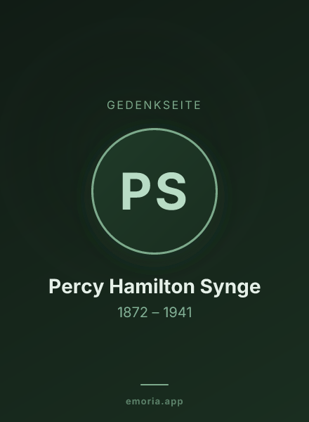 Gedenkportrait von Percy Hamilton Synge