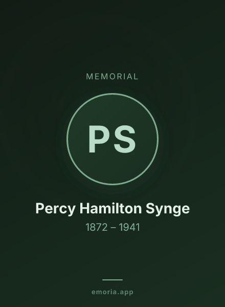 Memorial portrait of Percy Hamilton Synge