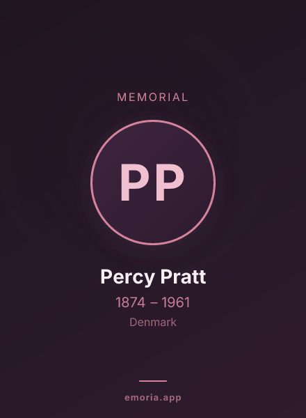 Memorial portrait of Percy Pratt