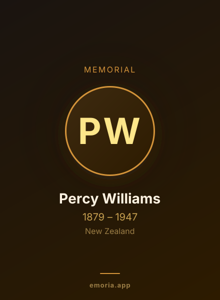 Memorial portrait of Percy Williams