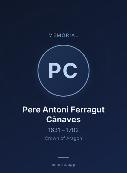 Memorial portrait of Pere Antoni Ferragut Cànaves