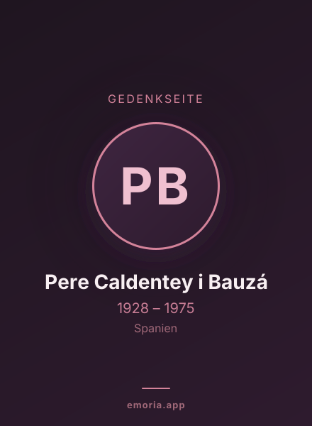 Gedenkportrait von Pere Caldentey i Bauzá