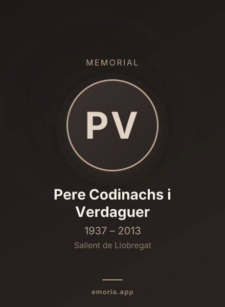 Memorial portrait of Pere Codinachs i Verdaguer