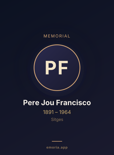 Memorial portrait of Pere Jou Francisco