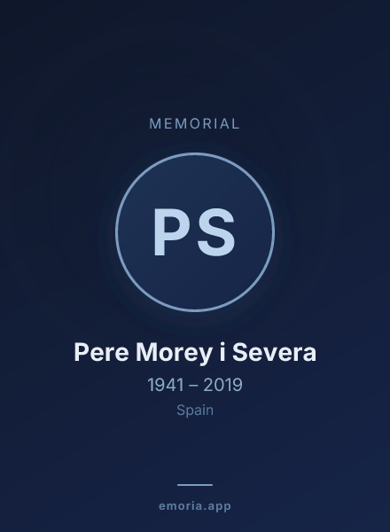 Memorial portrait of Pere Morey i Severa