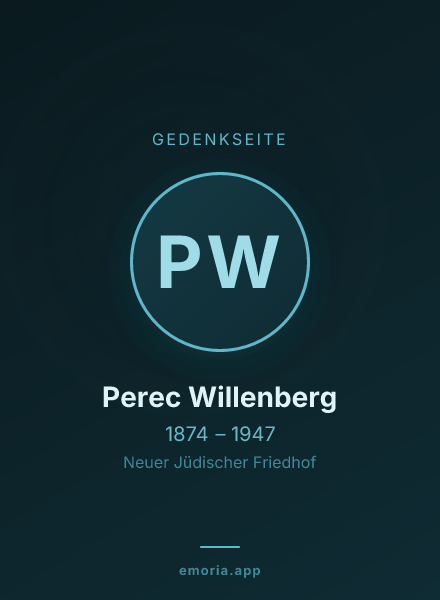 Gedenkportrait von Perec Willenberg