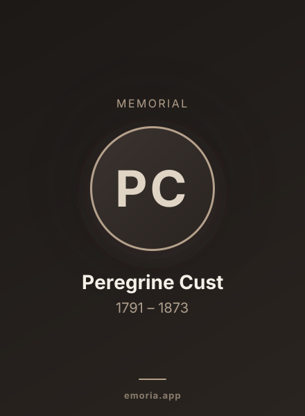 Memorial portrait of Peregrine Cust