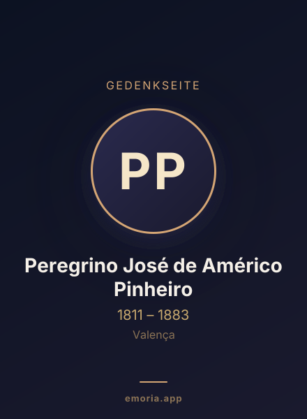 Gedenkportrait von Peregrino José de Américo Pinheiro