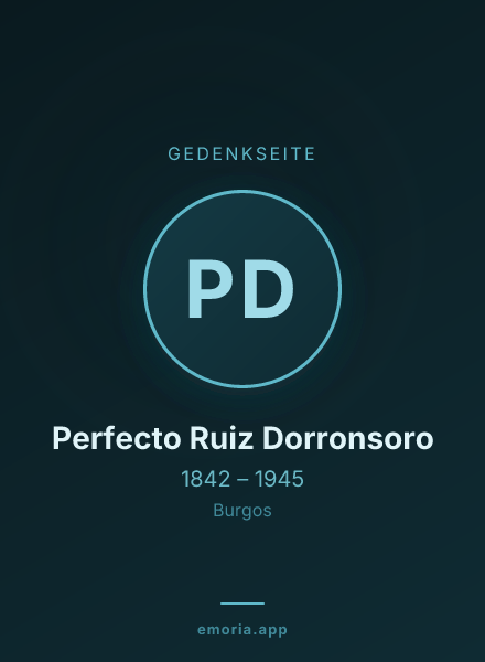 Gedenkportrait von Perfecto Ruiz Dorronsoro