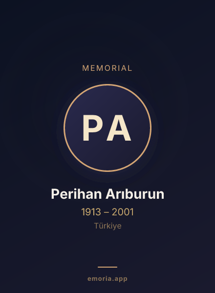 Memorial portrait of Perihan Arıburun