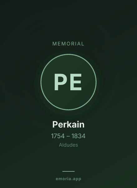 Memorial portrait of Perkain