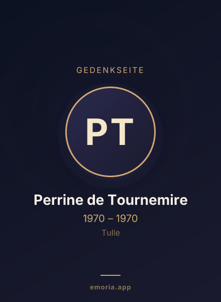 Gedenkportrait von Perrine de Tournemire