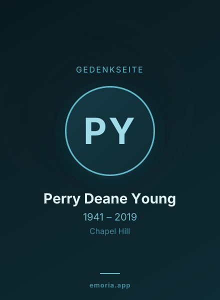 Gedenkportrait von Perry Deane Young