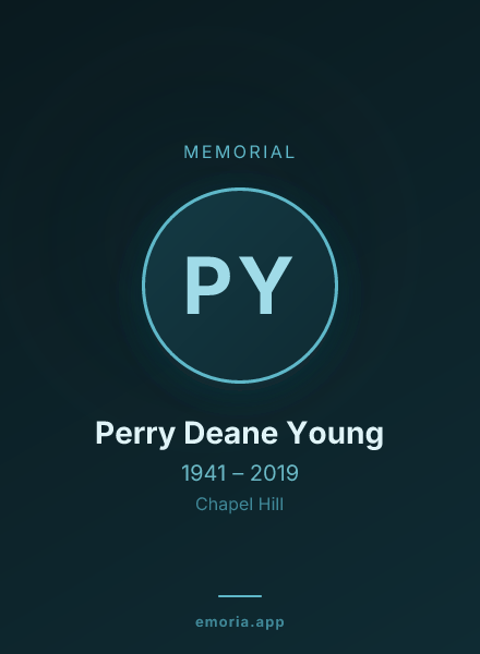Memorial portrait of Perry Deane Young