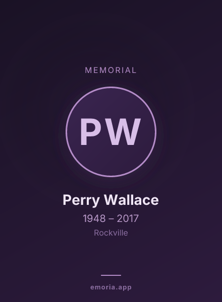 Memorial portrait of Perry Wallace