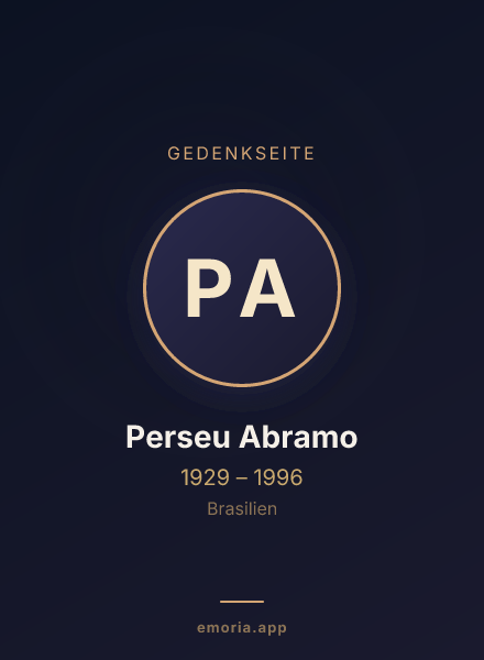 Gedenkportrait von Perseu Abramo