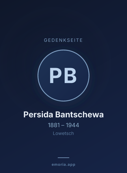 Gedenkportrait von Persida Bantschewa