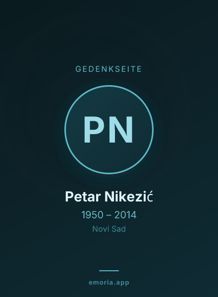 Gedenkportrait von Petar Nikezić