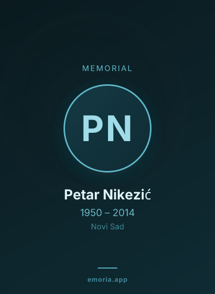 Memorial portrait of Petar Nikezić