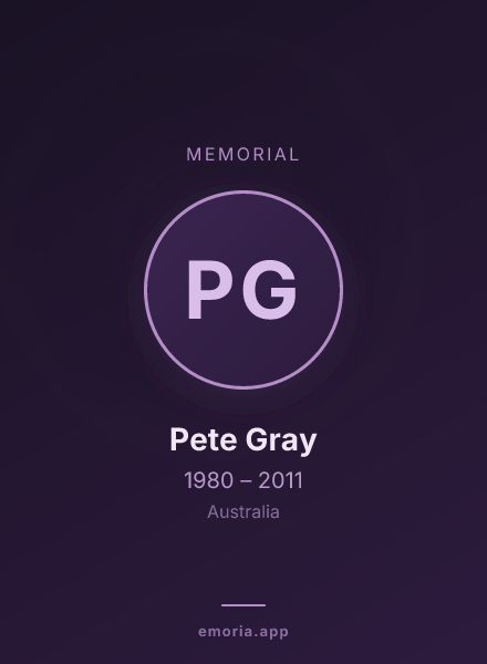 Memorial portrait of Pete Gray