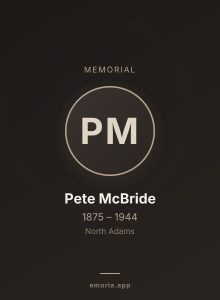 Memorial portrait of Pete McBride