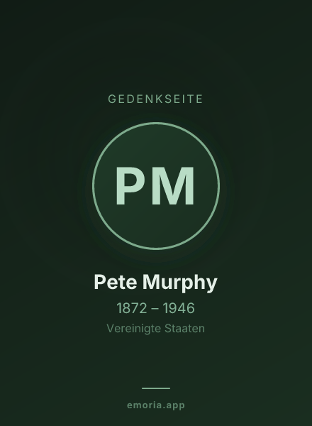 Gedenkportrait von Pete Murphy