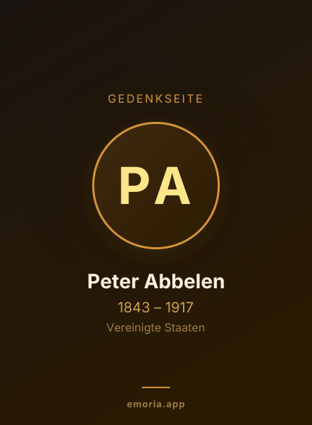 Gedenkportrait von Peter Abbelen