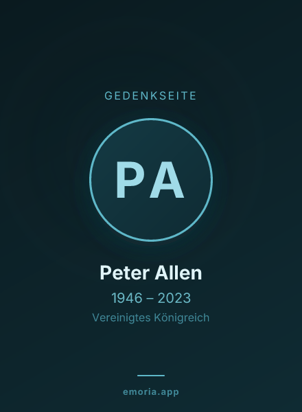 Gedenkportrait von Peter Allen