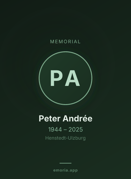 Memorial portrait of Peter Andrée