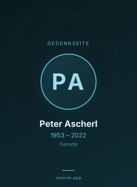 Gedenkportrait von Peter Ascherl