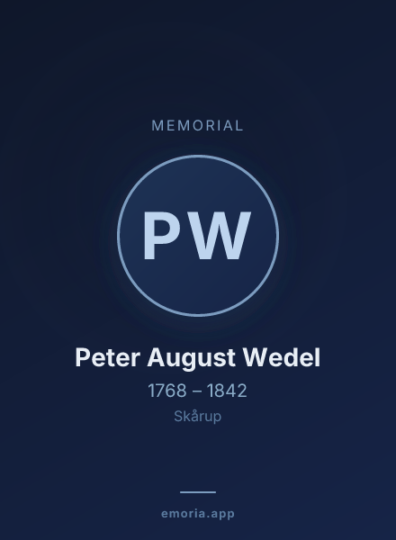 Memorial portrait of Peter August Wedel
