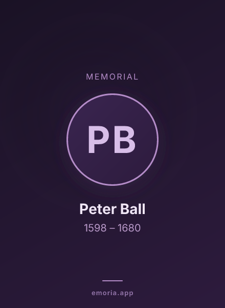 Memorial portrait of Peter Ball