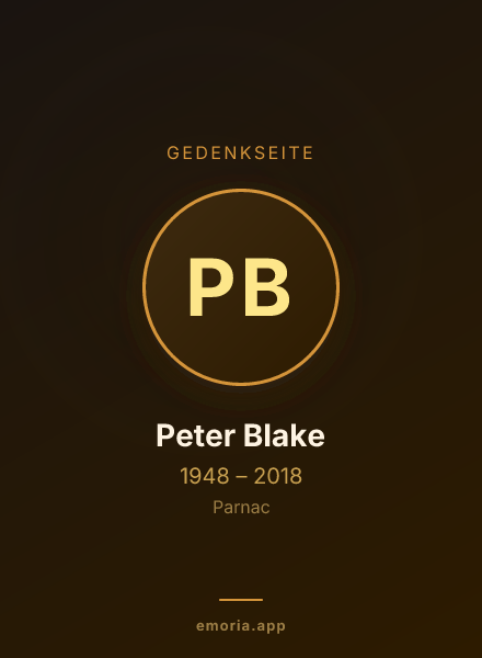 Gedenkportrait von Peter Blake