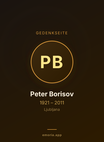Gedenkportrait von Peter Borisov