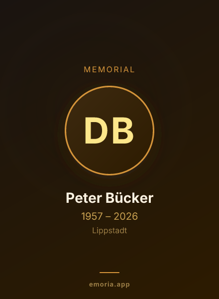 Memorial portrait of Dr. Peter Bücker