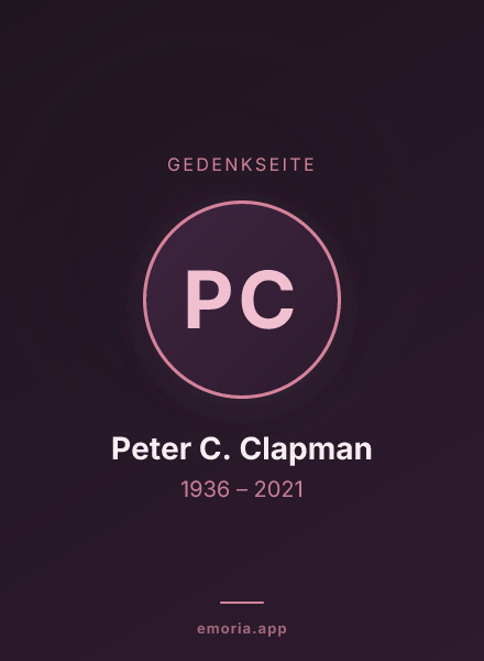 Gedenkportrait von Peter C. Clapman