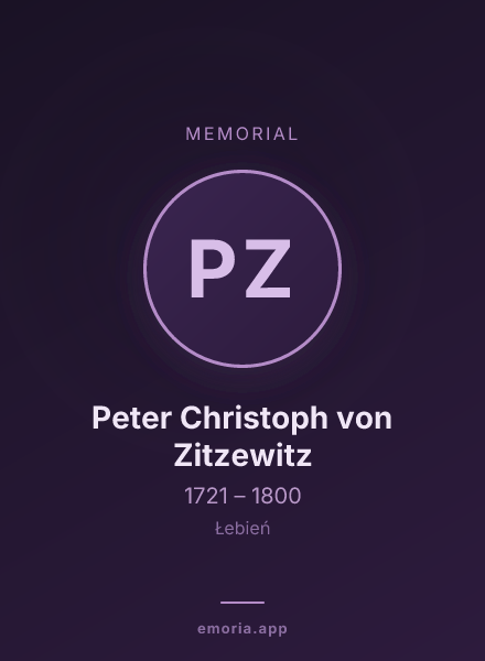Memorial portrait of Peter Christoph von Zitzewitz