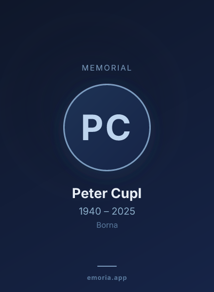 Memorial portrait of Peter Cupl