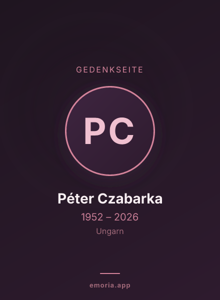 Gedenkportrait von Péter Czabarka