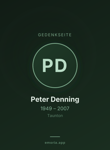 Gedenkportrait von Peter Denning