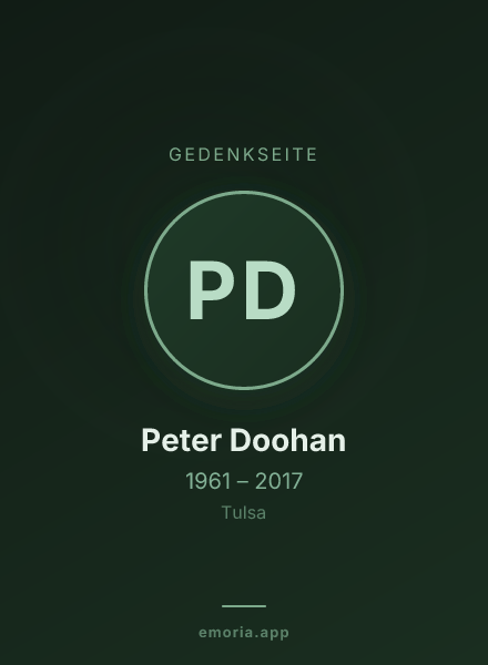 Gedenkportrait von Peter Doohan