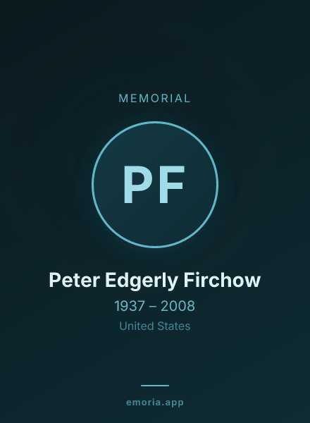 Memorial portrait of Peter Edgerly Firchow