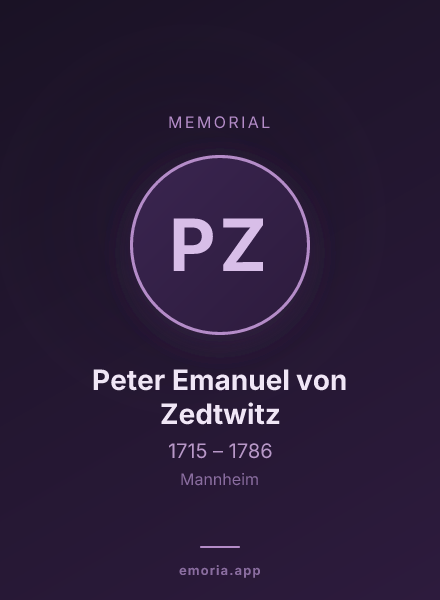 Memorial portrait of Peter Emanuel von Zedtwitz