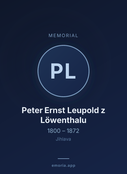 Memorial portrait of Peter Ernst Leupold z Löwenthalu