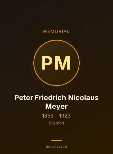 Memorial portrait of Peter Friedrich Nicolaus Meyer