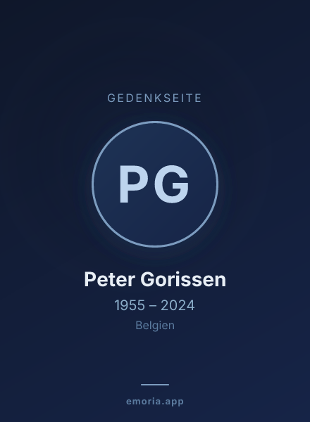 Gedenkportrait von Peter Gorissen