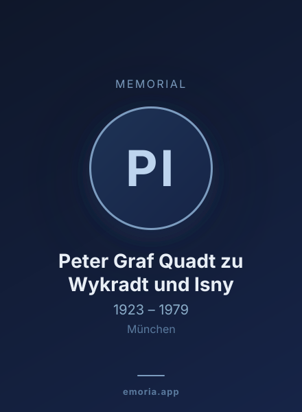 Memorial portrait of Peter Graf Quadt zu Wykradt und Isny